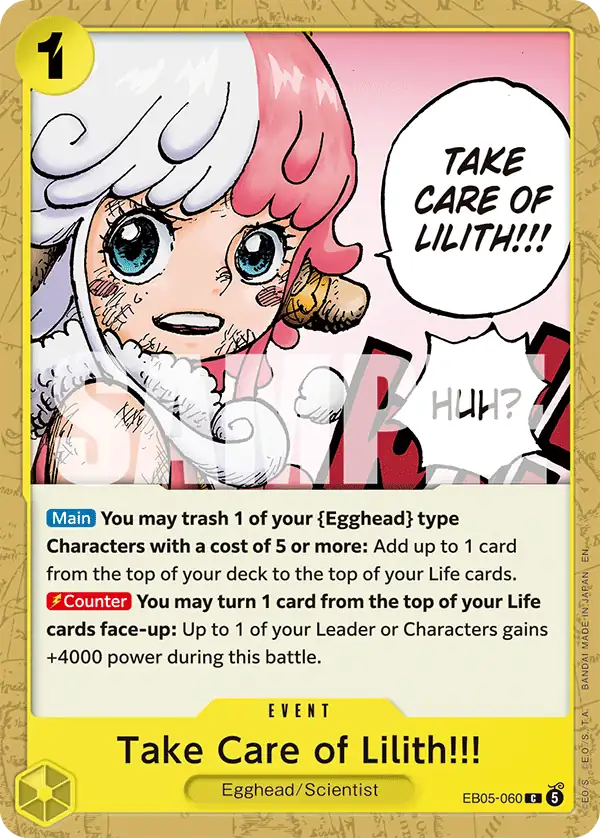Take Care of Lilith!!! card