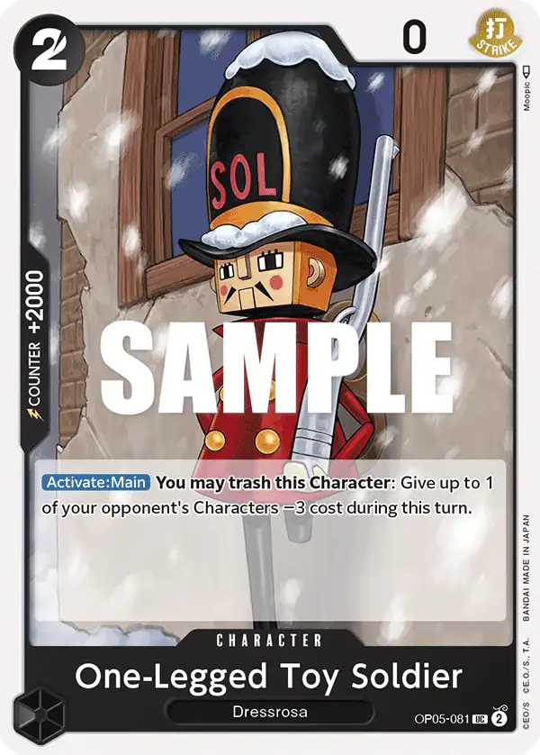 Karte One-Legged Toy Soldier