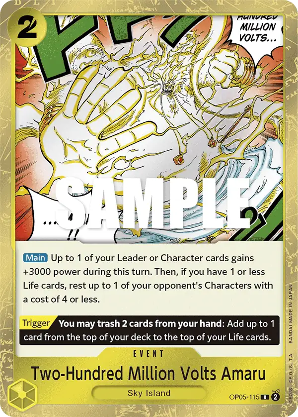 Carta Two-Hundred Million Volts Amaru
