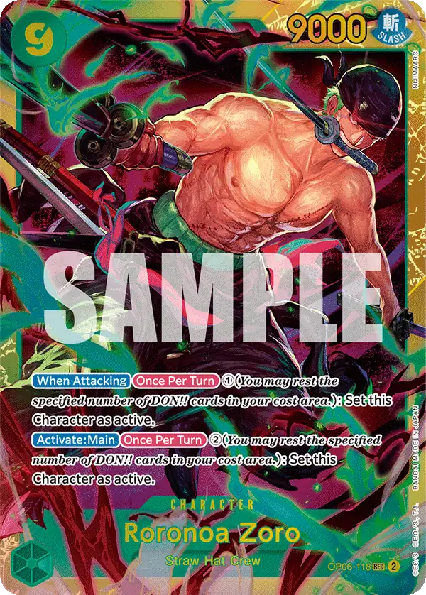 Carta Roronoa Zoro