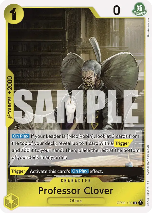 Karte Professor Clover