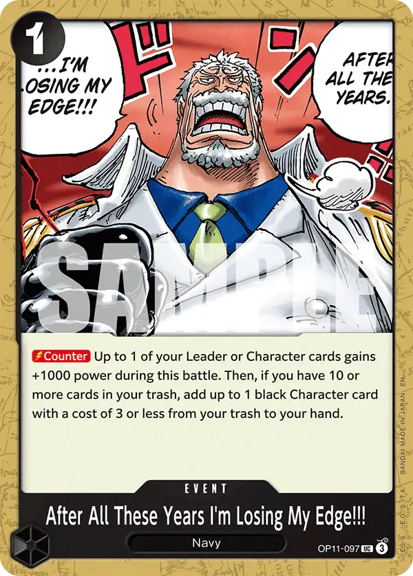 Carta After All These Years I'm Losing My Edge!!!