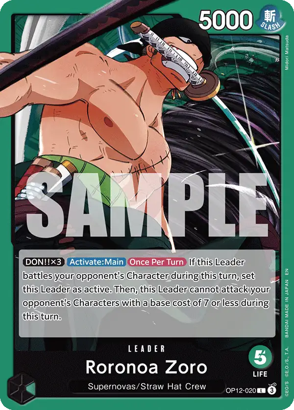 Carta Roronoa Zoro