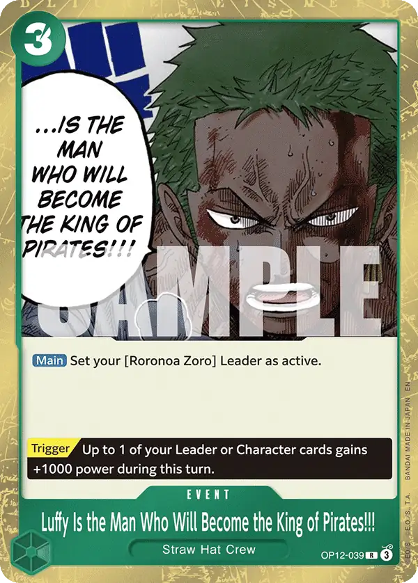 Carta Luffy Is the Man Who Will Become the King of Pirates!!!