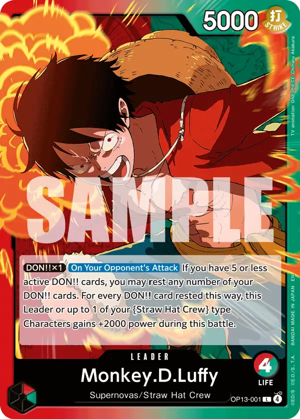 Carta Monkey.D.Luffy