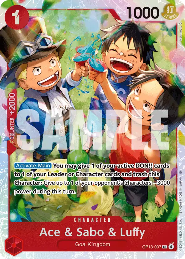 Carta Ace & Sabo & Luffy