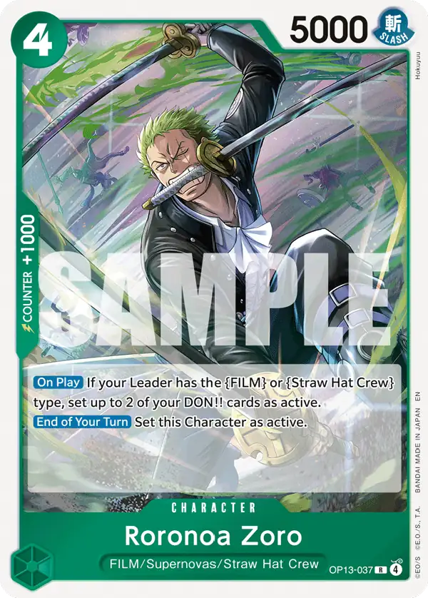 Carta Roronoa Zoro