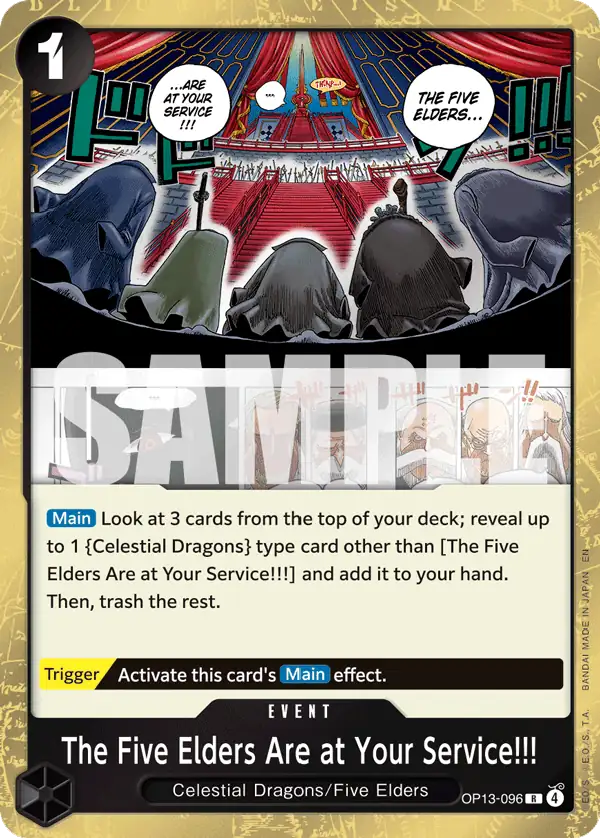 Carta The Five Elders Are at Your Service!!!