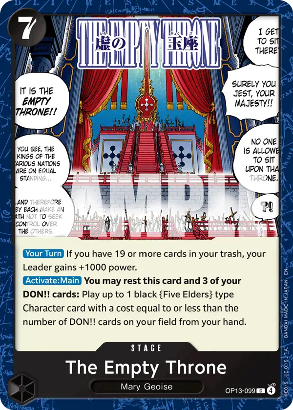 Carta The Empty Throne