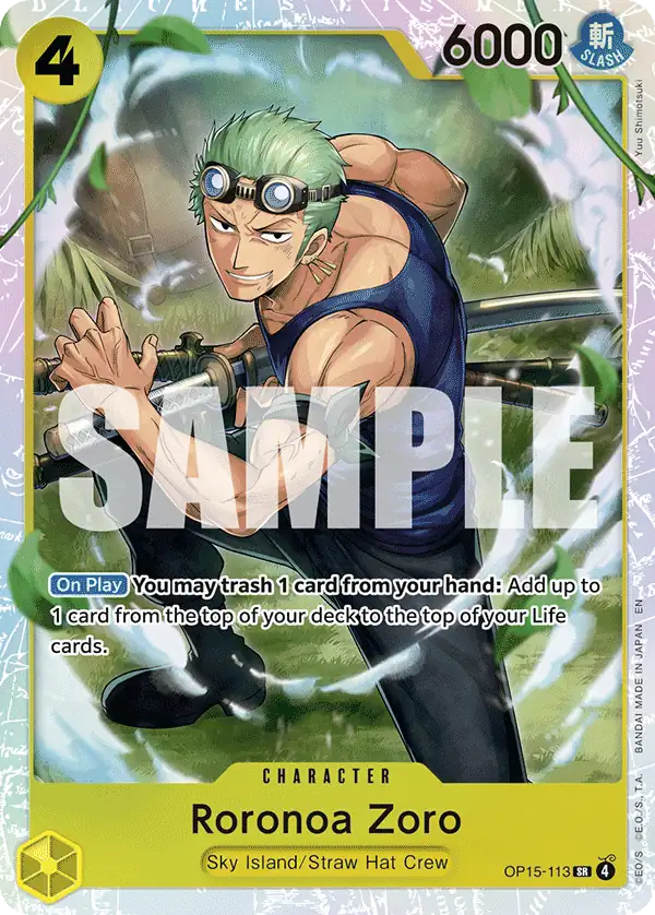 Carta Roronoa Zoro