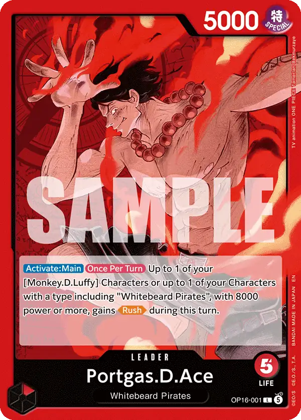 Karte Portgas.D.Ace