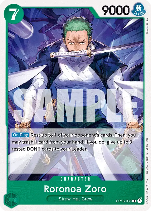 Carta Roronoa Zoro
