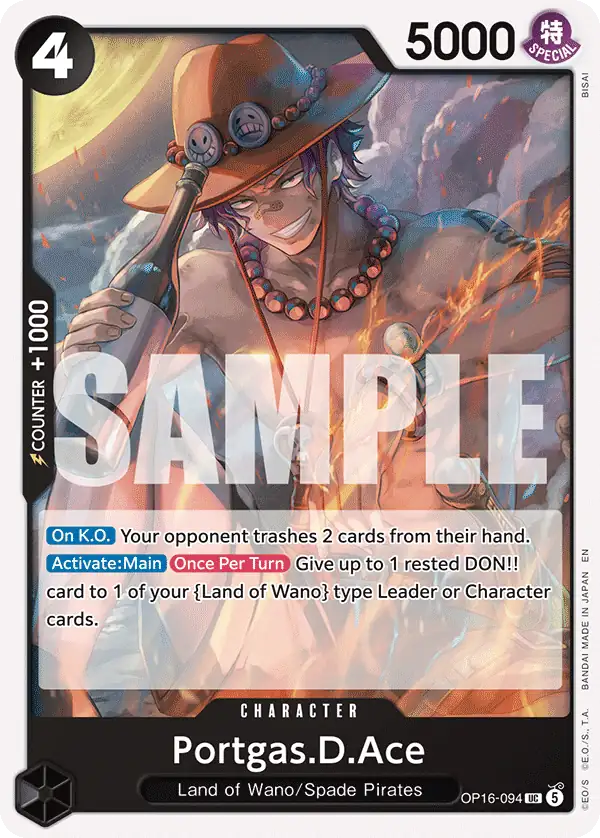 Carta Portgas.D.Ace