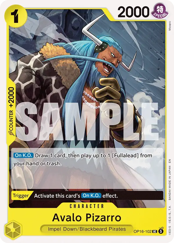 Avalo Pizarro card