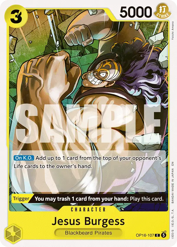 Jesus Burgess card