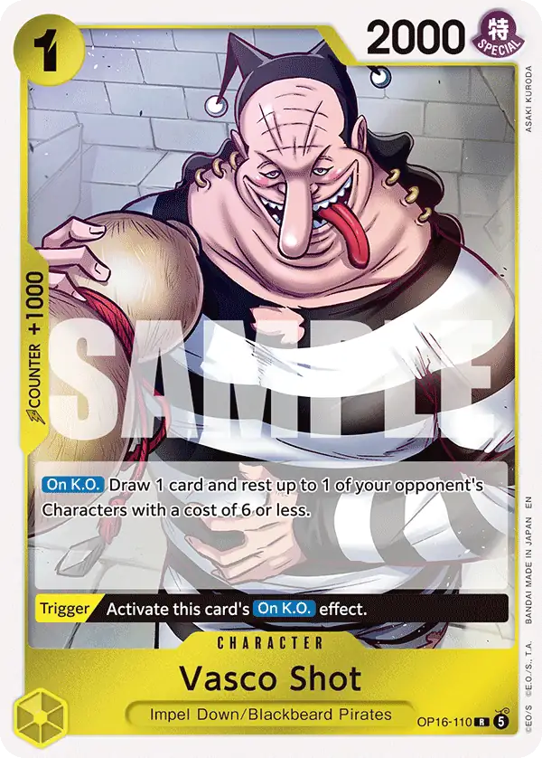 Vasco Shot card