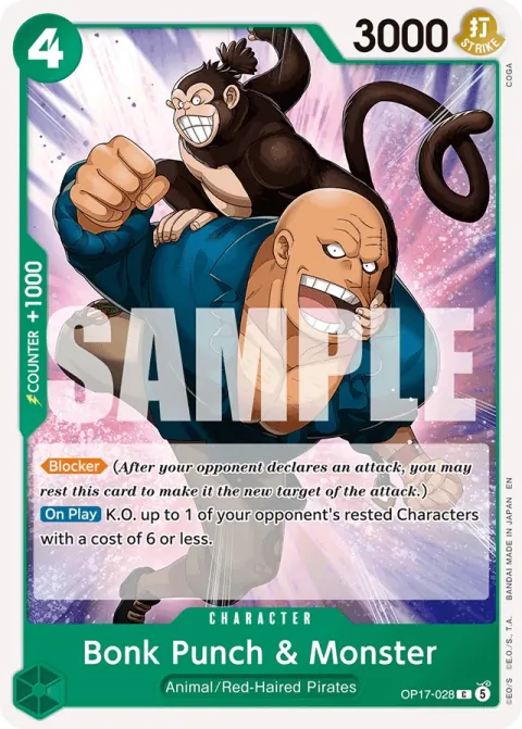 Carta Bonk Punch & Monster