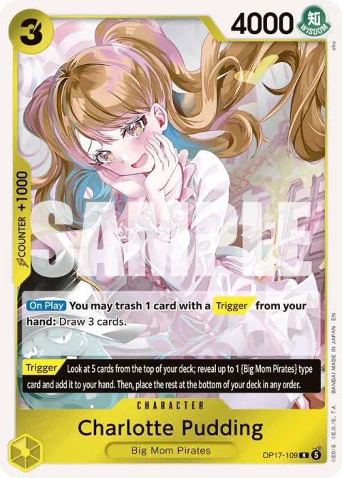 Karte Charlotte Pudding