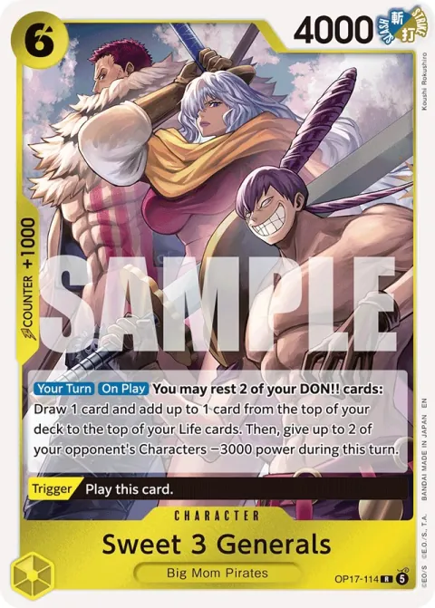 Karte Sweet 3 Generals