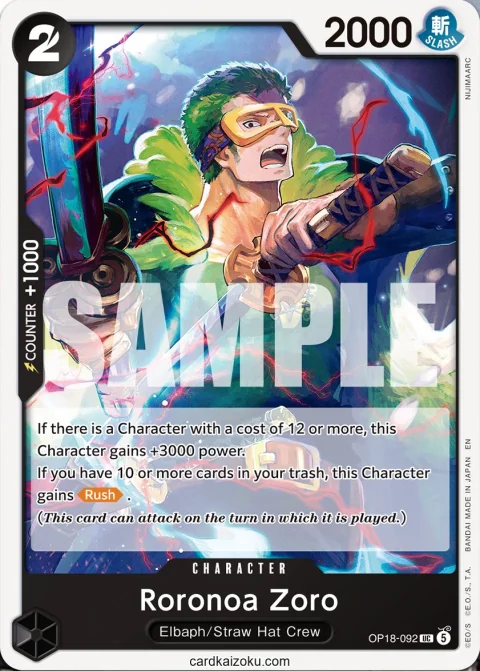 Carta Roronoa Zoro
