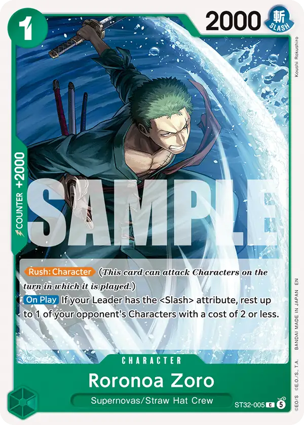 Carta Roronoa Zoro